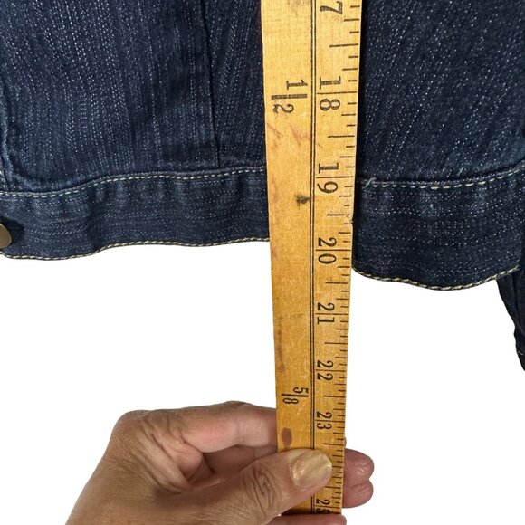 Baccin Size XL Women's Long Sleeve Blue Demin Jacket - Picture 7 of 12